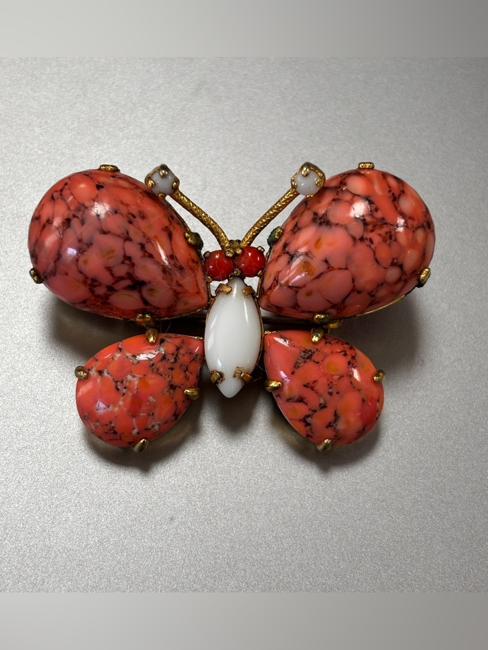 Schreiner  New York Butterfly Brooch - vintage - Picture 7 of 7